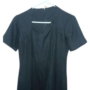 K.C. Spencer Women's Fitted Knee Length Dress 8 Formal little black normcore EUC
